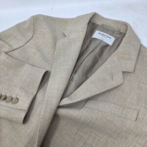 Babaton Agency Blazer Womens Size 1 Beige Sport Jacket Office Career Aritzia
